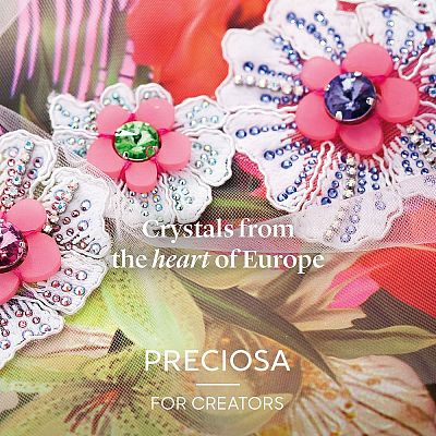 Preciosa&reg Crystal Hotfix Flatback Stones Y-PRC-HSS16-90310-200-1