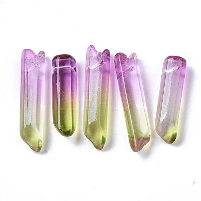Two Tone Glass Beads GLAA-S167-13G-1