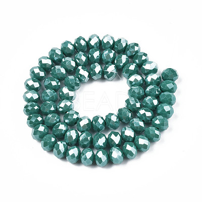 Electroplate Glass Beads Strands LS-EGLA-A034-P8mm-A09-1