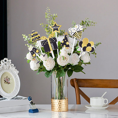 14Pcs Wooden Picks for Vase Decorations AJEW-SP0004-71D-1