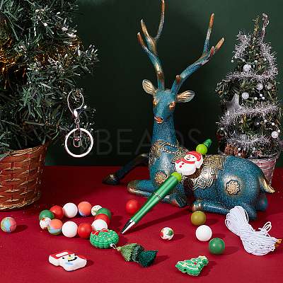 DIY Christmas Keychain Making Kit DIY-SC0022-54-1