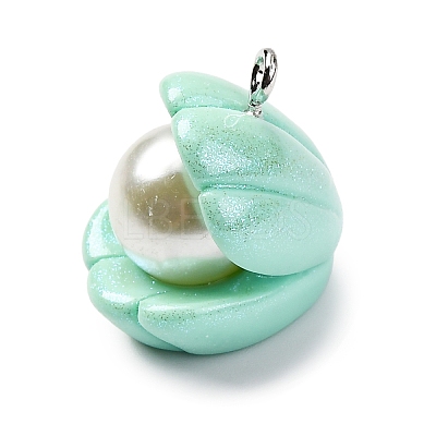 Opaque Resin Pendants RESI-P043-01P-01-1