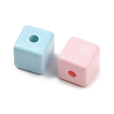 Opaque Acrylic Beads OACR-D043-02-1