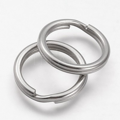 Tarnish Resistant 304 Stainless Steel Split Key Rings STAS-F041-36-1