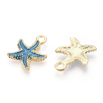 Alloy Enamel Pendants X-PALLOY-T056-08A-1