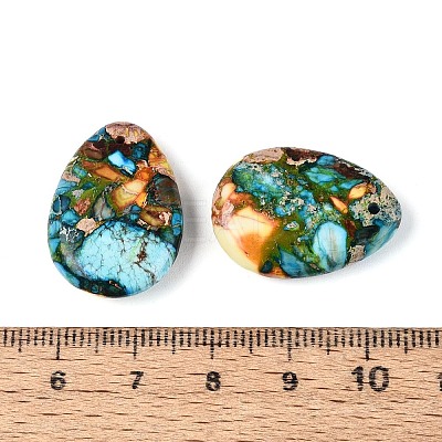 Dyed Natural Imperial Jasper Pendants G-Q601-08E-1