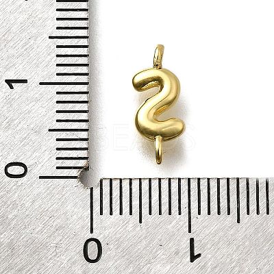 Brass Connector Charms KK-P295-01G-S-1