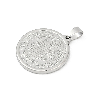 304 Stainless Steel Pendants STAS-A053-24B-P-1
