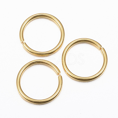 304 Stainless Steel Open Jump Rings X-STAS-H396-B-01G-1