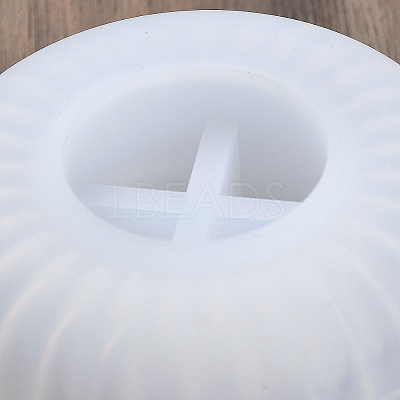Flat Round Silicone Candle Holder Molds DIY-A053-10-1