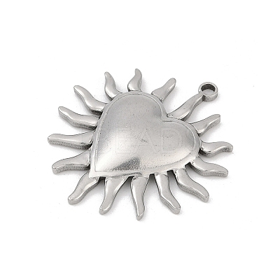 304 Stainless Steel Pendants STAS-D366-01J-P-1