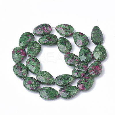Natural Ruby in Zoisite Beads Strands G-S292-20-1
