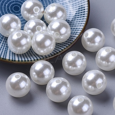 Imitation Pearl Acrylic Beads PL612-22-1
