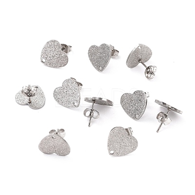 Non-Tarnish 304 Stainless Steel Stud Earring Findings LS-STAS-I183-02B-P-1