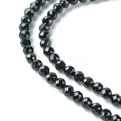 Natural Black Tourmaline Beads Strands LS-G-F748-Y01-03-1