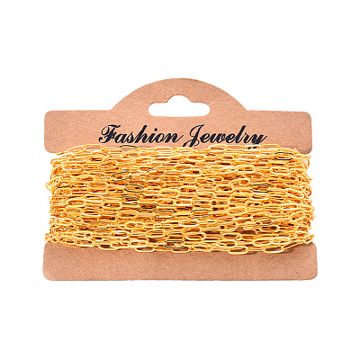 Brass Paperclip Chains CHC-R134-G-1