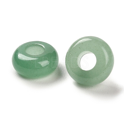 Natural Green Aventurine European Beads G-R488-02C-1