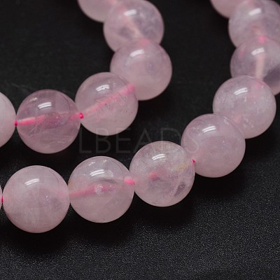 Natural Madagascar Rose Quartz Beads Strands G-K285-33-12mm-02-1