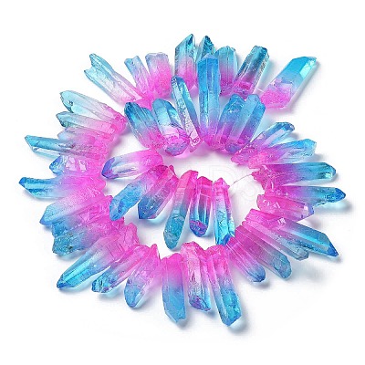 Natural Quartz Crystal Beads Strands G-K191-01D-1
