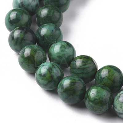 Natural Map Stone Picasso Jasper Beads Strands G-F668-29-8mm-1
