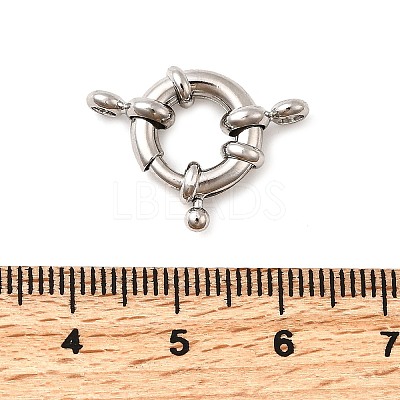 Brass Spring Ring Clasps KK-D407-01P-C-1