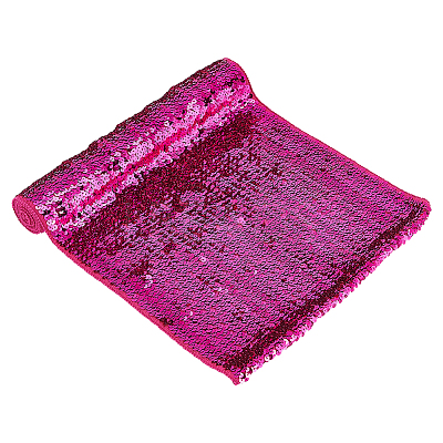 Polyester & PET Reversible Sequin Fabric DIY-WH0453-78A-1