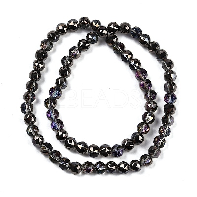 Transparent Electroplate Glass Beads Strands EGLA-N002-34C-C21-1