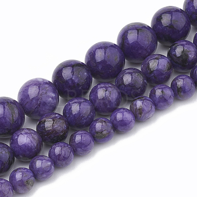 Natural Chalcedony Beads Strands G-S333-8mm-011-1