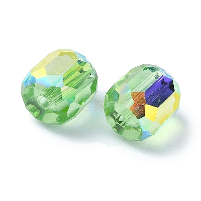 AB Color Plated Glass Beads GLAA-F108-12B-09-1