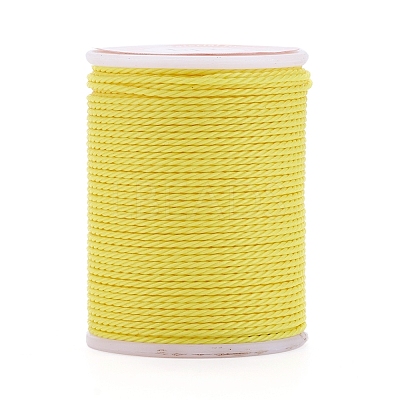 Round Waxed Polyester Cord YC-G006-01-1.0mm-04-1