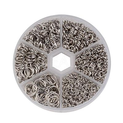 1600 pcs Iron Open Jump Rings IFIN-MSMC010-04P-1