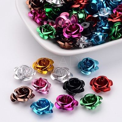Aluminum Rose Flower FALUM-AF15mm-M-1