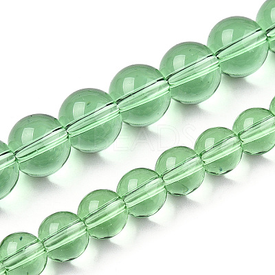 Transparent Glass Beads Strands GLAA-T032-T8mm-17-1
