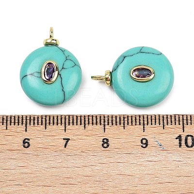 Synthetic Turquoise Pendants X-KK-B157-42G-09-1