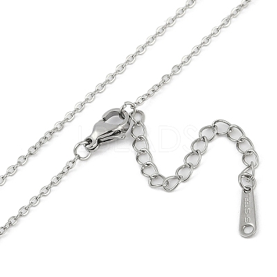Halloween Series 202 Stainless Steel Cable Chain Spider Pendant Necklaces LS-NJEW-S005-01P-F-1