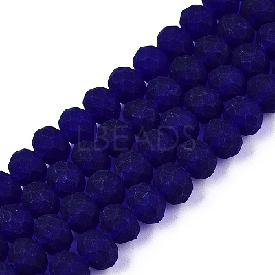 Transparent Glass Beads Strands EGLA-A044-T8mm-MD06-1