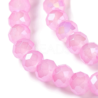Baking Electroplate Glass Beads Strands LS-DGLA-A039-J10mm-B18-1
