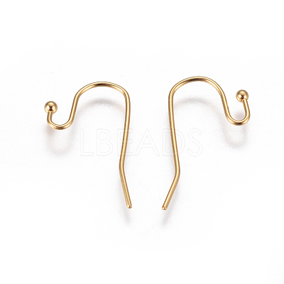 PVD Vacuum Plating 304 Stainless Steel Earring Hooks STAS-I120-24-G-1