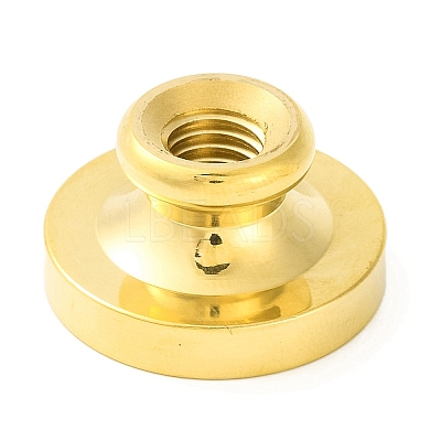 Golden Tone Round Wax Seal Brass Stamp Heads AJEW-Z034-01G-04-1