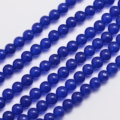 Natural & Dyed Malaysia Jade Bead Strands X-G-A146-4mm-A22-1