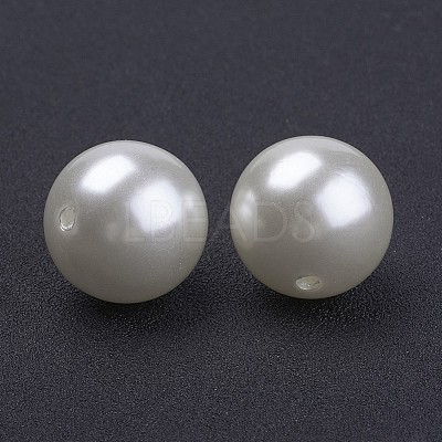 Imitated Pearl Acrylic Beads X-PACR-20D-12-01-1
