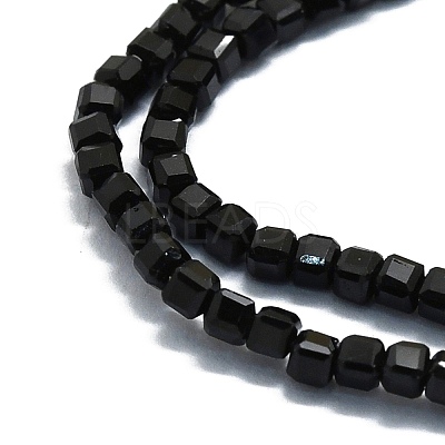 Natural Black Tourmaline Beads Strands G-P457-B01-02D-1