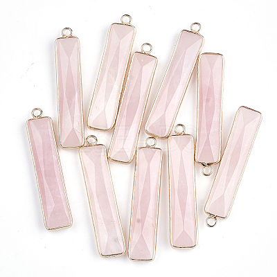 Natural Rose Quartz Pendants X-G-S344-23F-1
