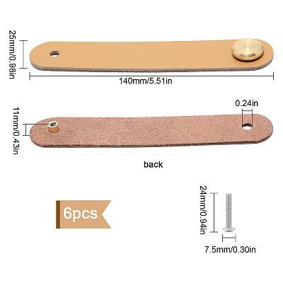 Leather Handle DIY-WH0182-20F-1