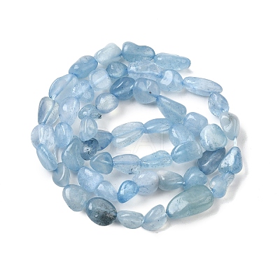 Natural Aquamarine Beads Strands G-D0004-A02-04A-1