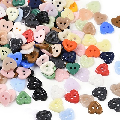 2-Hole Glass Buttons PORC-R010-07-1
