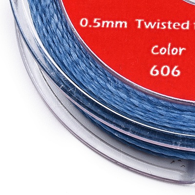 2-Ply Round Waxed Cotton Thread Cords YC-T004-01A-20-1