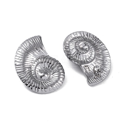 Non-Tarnish 304 Stainless Steel Stud Earrings EJEW-M250-02A-P-1