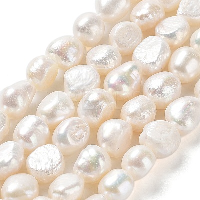 Natural Cultured Freshwater Pearl Beads Strands PEAR-Z002-12-1