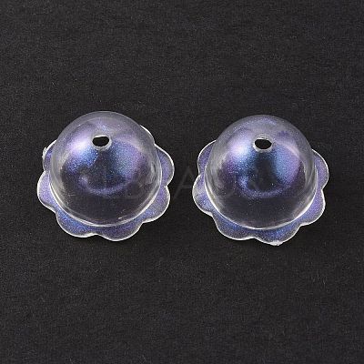 Transparent Acrylic Bead Caps OACR-P007-46-1